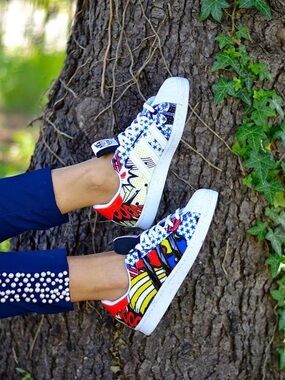 adidas X Rita Orr Superstar 80’s White Smoke Sneakers